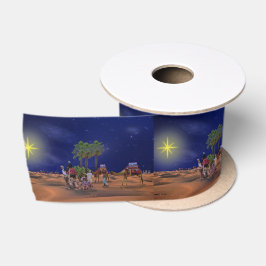 Wise Men Star Weihnachtsgrafik Satinband