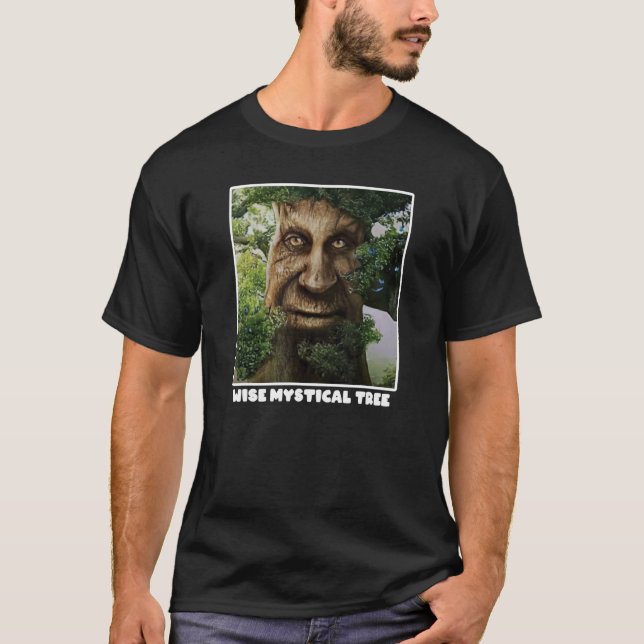 Wise Mystical Tree Meme T-Shirt (Vorderseite)