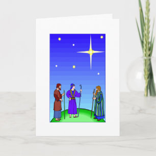 Wise noch suchen ihn religiösen Weihnachtskönig Feiertagskarte