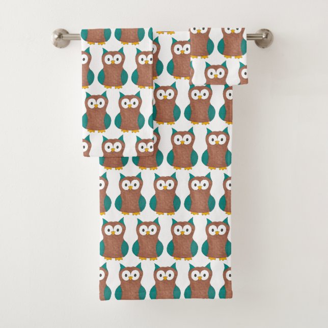 Wise Old Brown Owl Hoot Bird Poster de animal (En situation)