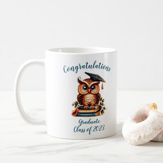 Wise Owl Abschluss Kaffeetasse (Mit Donut)