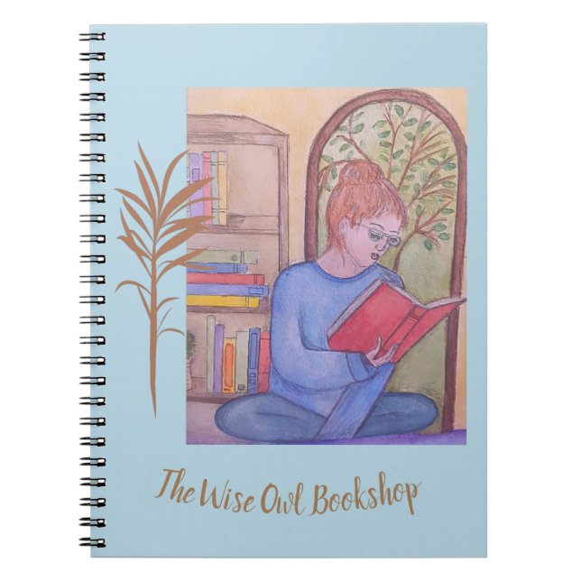 Wise Owl Bookshop - Notebook Notizblock (Vorderseite)