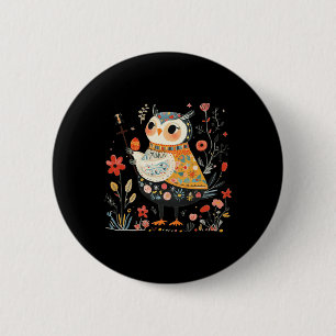 Wise Owl Guardian - Ostereier Button