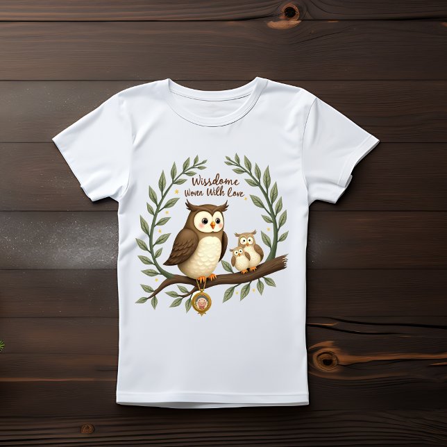 "Wise Owl Oma - Family Wisdom Art" T-Shirt (Von Creator hochgeladen)