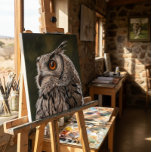 Wise Owl Painting Large Leinwanddruck<br><div class="desc">Wise owl print from original oil on canvas by Sue Maas</div>