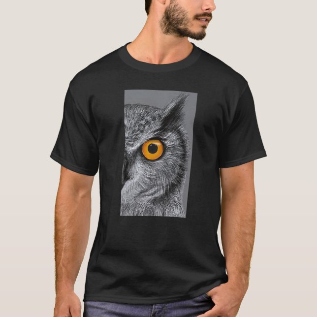 Wise Owl unique artist design print, real painter' T-Shirt (Vorderseite)