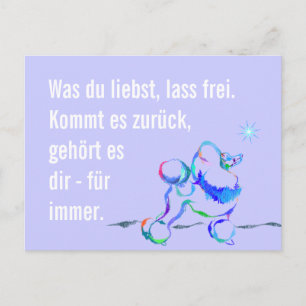 Wise Poodle Postkarte