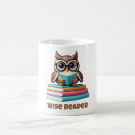 Wise Reader Owl Coffee Mug Gift