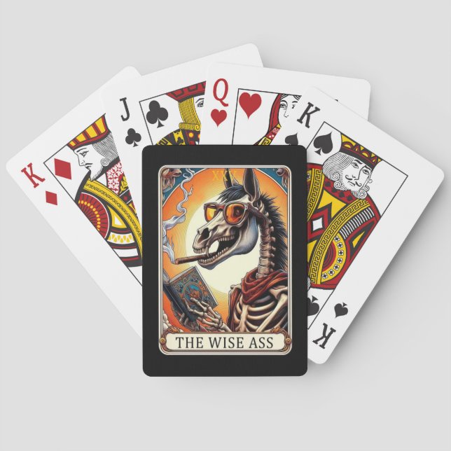 Wise @ss Skeleton Tarot Poker Cards Spielkarten (Rückseite)