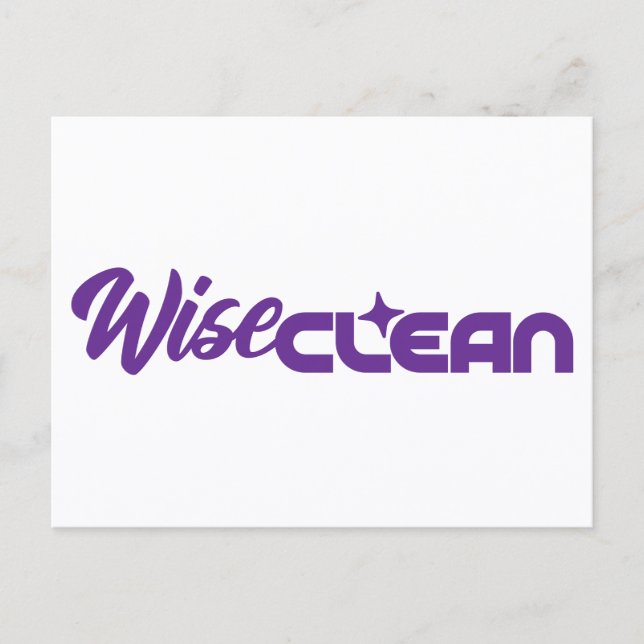 WiseClean - Postkarte (Vorderseite)