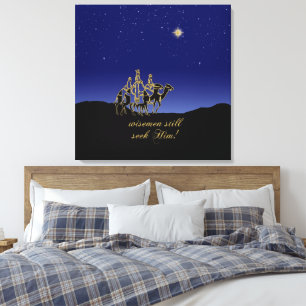 Wisemen noch suchen ihn Weihnachten Leinwanddruck