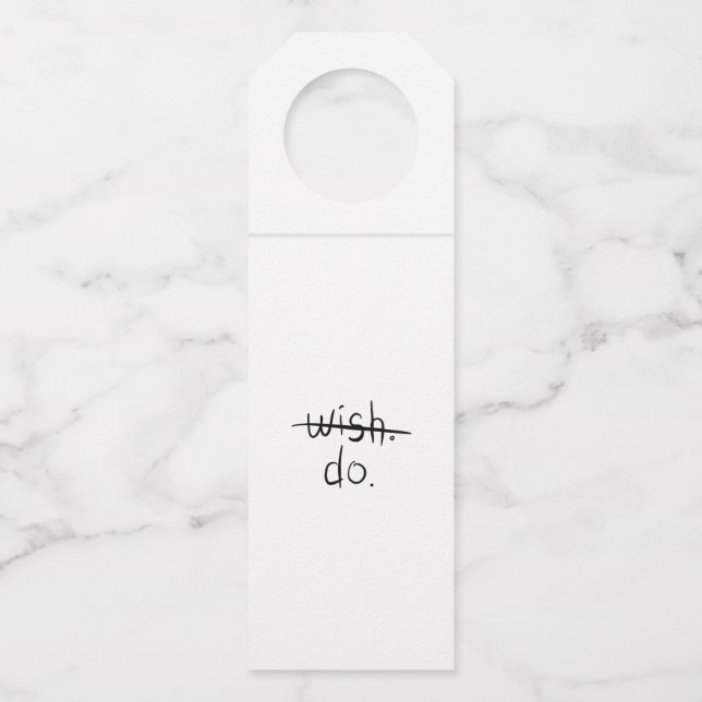 Wish do flaschenanhänger (Vorderseite)