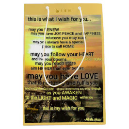 WISH Mittlere Geschenktasche von Poet Adiela Akoo Geschenktüte