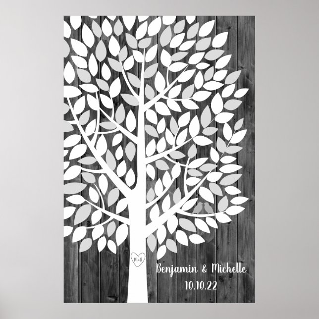 Wish Tree - 150 Leaf Guest Book Alternative Poster (Vorne)