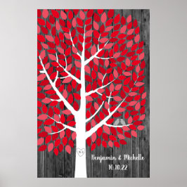 Wish Tree - 250 Leaf Guest Book Alternative Poster
