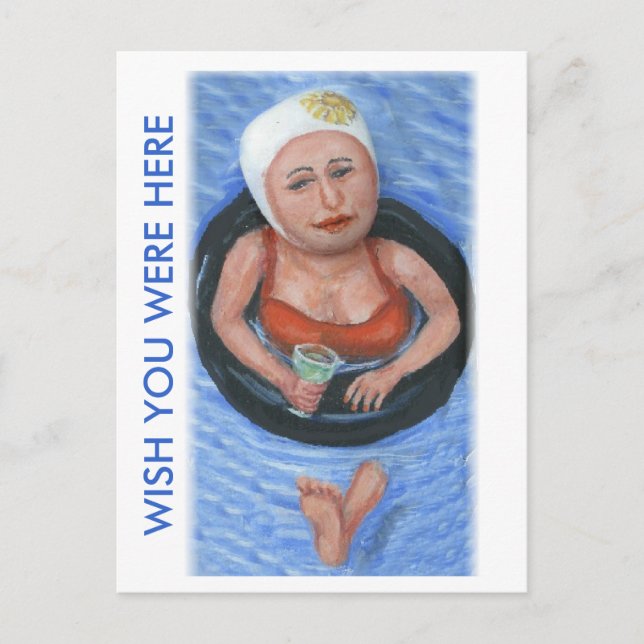 WISH YOU WERE HERE POSTKARTE (Vorderseite)