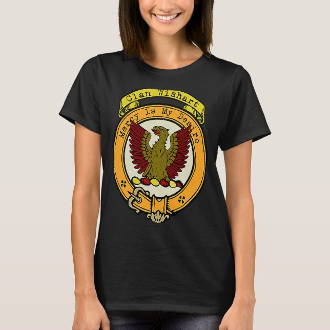 Wishart Clan Scottish Wappen 1 T-Shirt (Vorderseite)