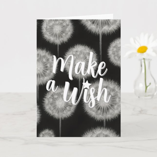 Wishful Thinking "Mach einen Wunsch" Karte (Kleine Pflanze)