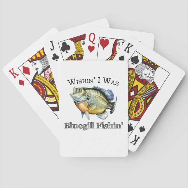 Wishin I was Bluegill Fishin Spielkarten (Rückseite)