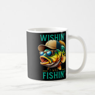 Wishin' Ich war Fischer's Funny Fishing Fath Kaffeetasse