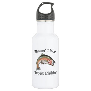 Wishin zum Foreut Fishin Edelstahlflasche