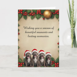 Wishing a Happy Holiday Personalized Karte