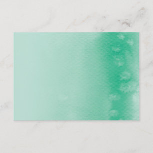 WISHING GUCARD : Obre wassercolor smaragdgrün Begleitkarte