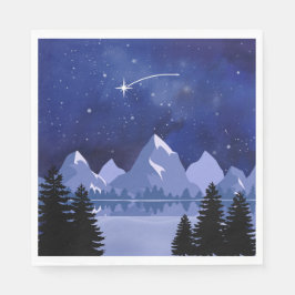 Wishing Star Night Sky Serviette