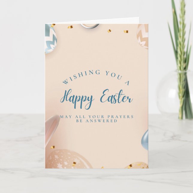 Wishing you a Happy Easter Card Karte (Vorderseite)