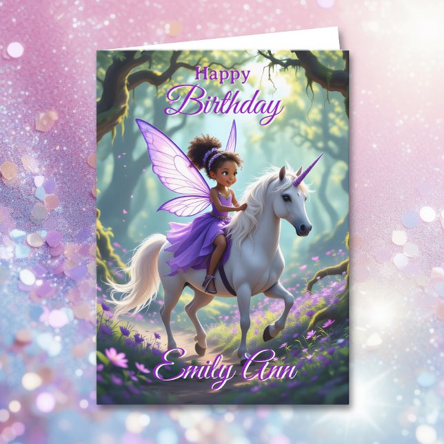 Wishing you a Magical Birthday | Fairytale Girl's  Karte (Von Creator hochgeladen)