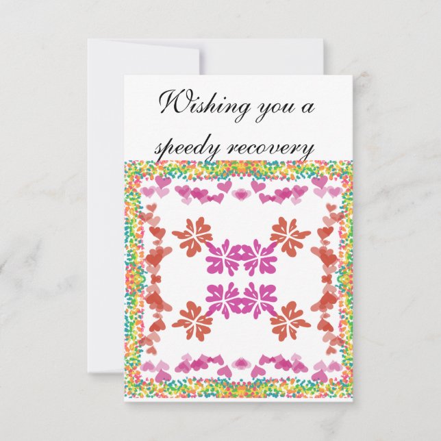 Wishing you a speedy recovery  karte (Vorderseite)