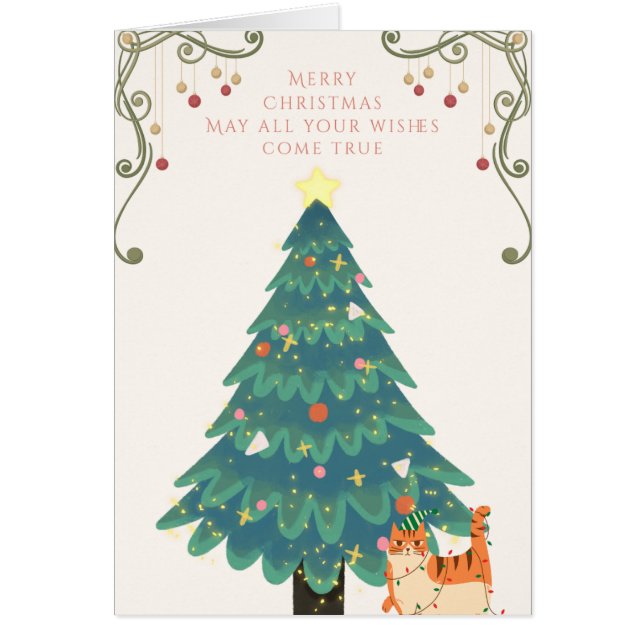 Wishing you a Very Merry Christmas Card (Vorne)
