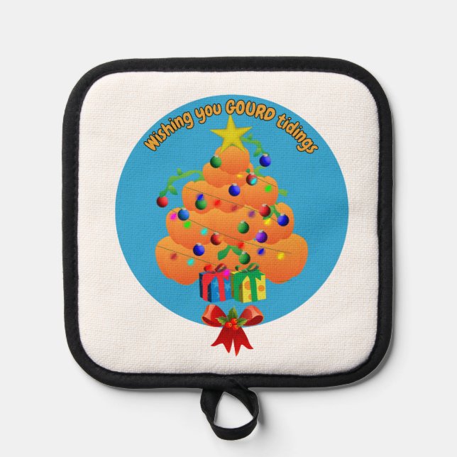 Wishing you Gourd Tidings Topflappen (Vorderseite)