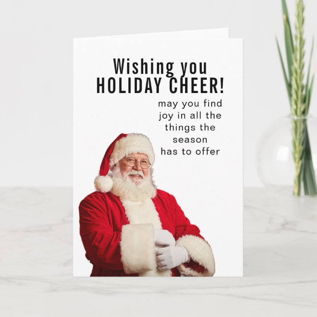 Wishing you HOLIDAY CHEER Karte (Vorderseite)