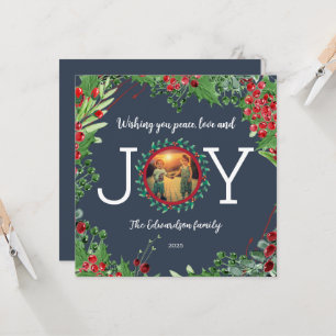 Wishing you Peace Love Jove Carte de Noël photo