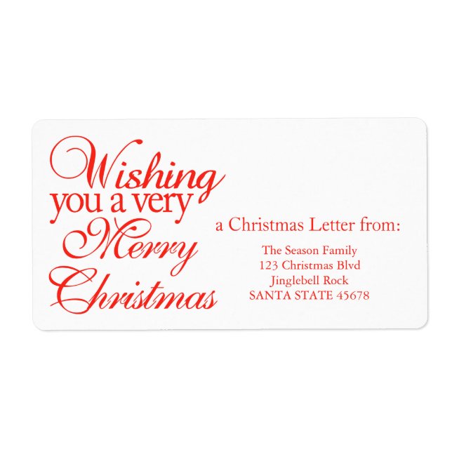 Wishing you very merry Christmas! (Vorne)