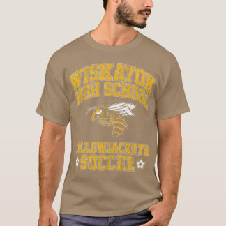 Wiskayok High School Yellowjackets Fußball Yellowj T-Shirt