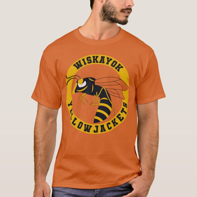 Wiskayok Yellowjackets Mädchen T-Shirt (Vorderseite)