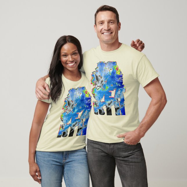Wispy Clouds - Blau T-Shirt (Unisex)