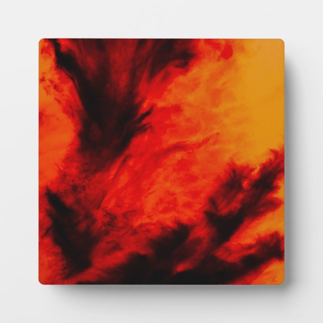 Wispy Clouds - Orange Fotoplatte (Vorderseite)