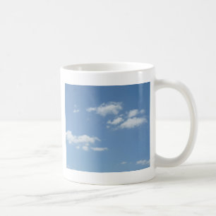 Wispy Clouds Powder Blue Sky Kaffeetasse