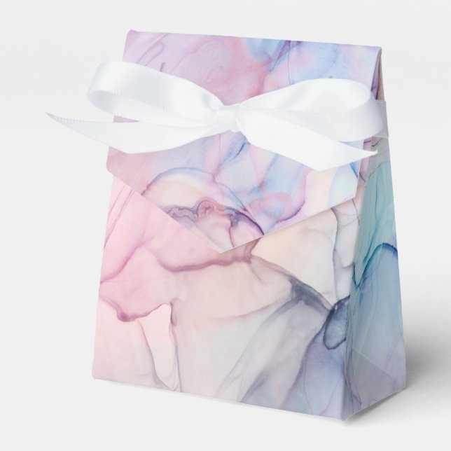 Wispy Ethereal Pastel Watercolor Inky Fantasy Glam Geschenkschachtel (Vorderseite)