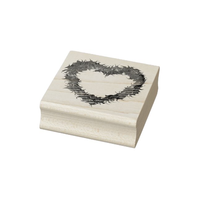 Wispy Heart Rubber Stamps Gummistempel (Stempel)