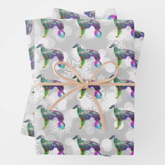 Wispy Silken Windhound Geschenkpapier Set (Beispiel)
