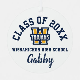 Wissahickon Hoch Schule Weihnachtsfeiertag Ornament Aus Metall