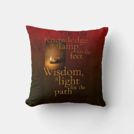 Wissen ist eine Lampe Kissen