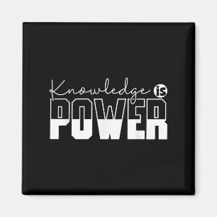 Wissen ist Motivierend Zitat für Power - Erwachsen Magnet