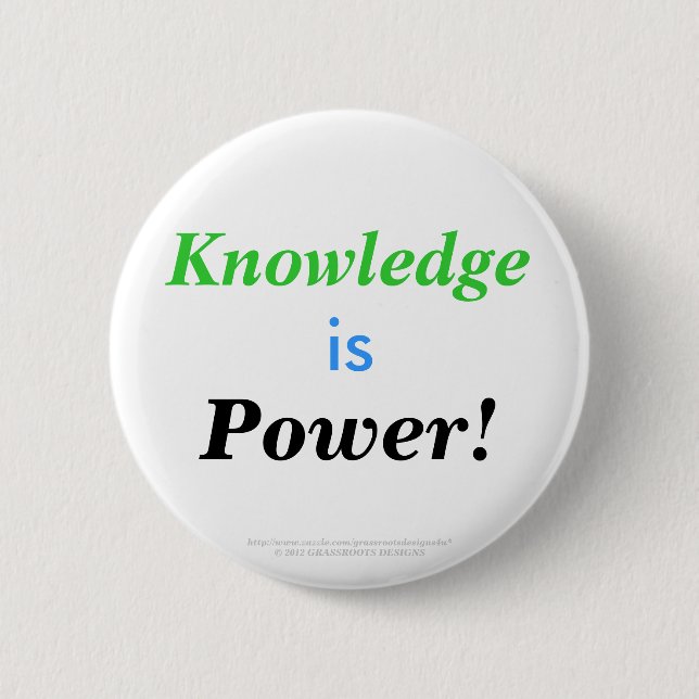 Wissen ist Power! Button (Vorderseite)