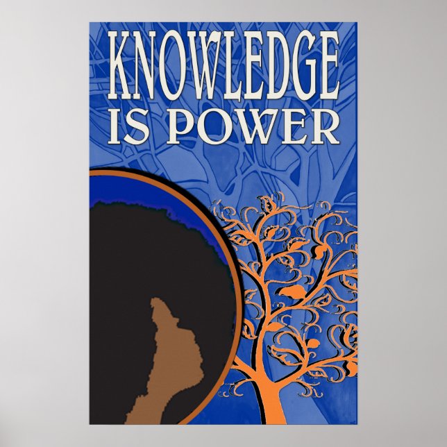 Wissen ist Power Poster (Vorne)