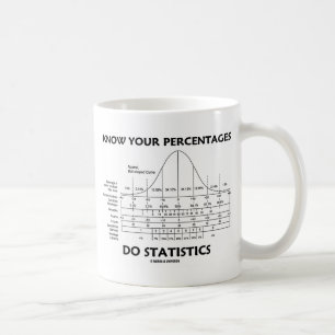 Wissen Sie, dass Ihre Prozentsätze Statistiken tu Kaffeetasse